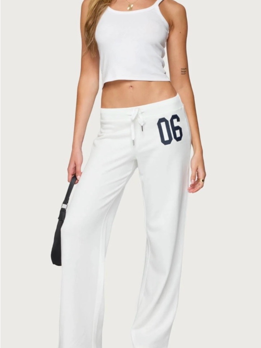 NWT Edikted 06 Sweatpants White - Picture 9 of 12